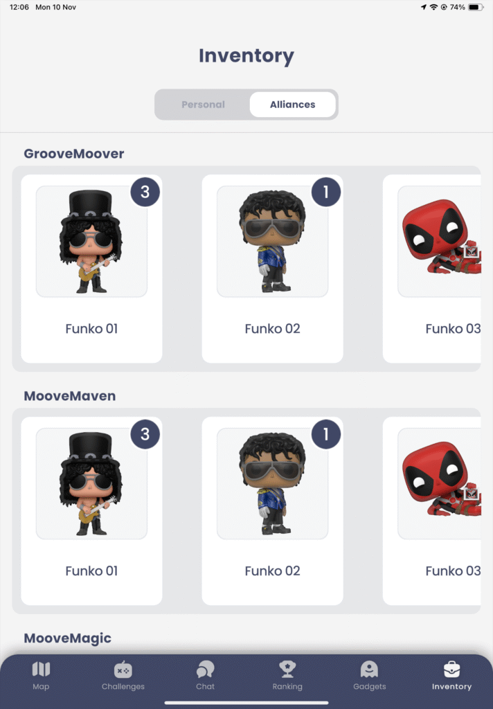 New alliance inventory view lets teams see what their partners have collected.